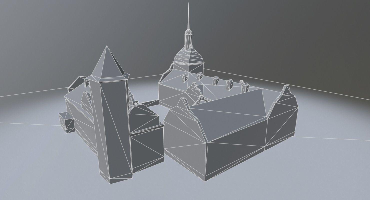 Karlovy Vary Zamek Struzna Low-poly 3D model_8