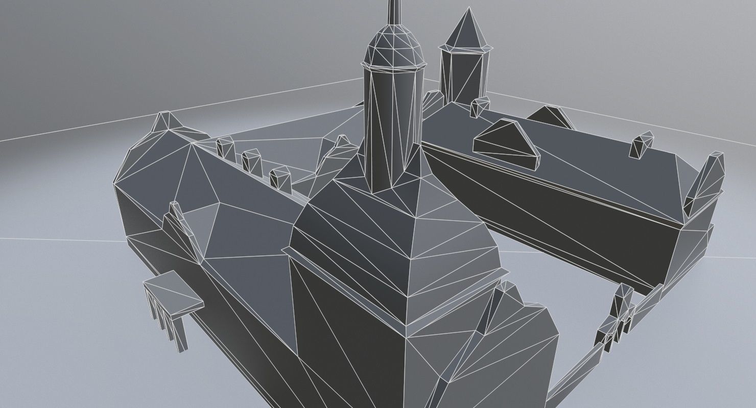 Karlovy Vary Zamek Struzna Low-poly 3D model_10