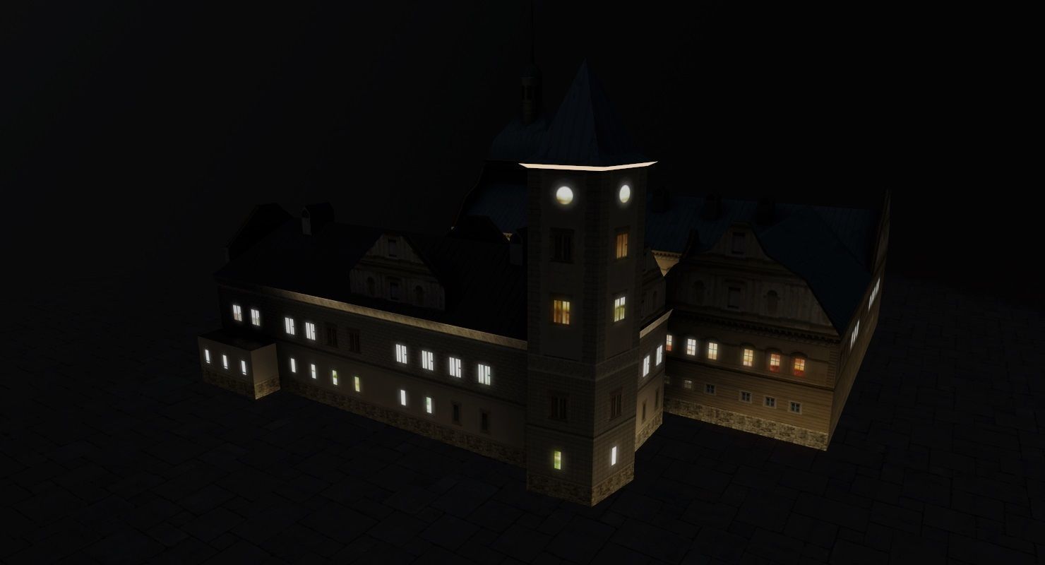 Karlovy Vary Zamek Struzna Low-poly 3D model_5