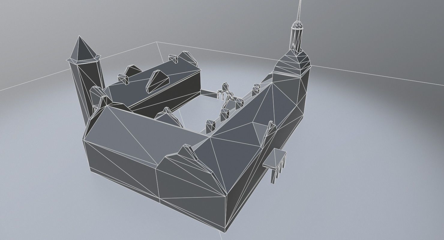 Karlovy Vary Zamek Struzna Low-poly 3D model_9