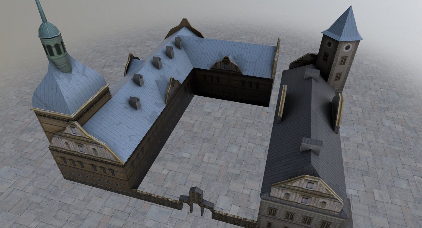 Karlovy Vary Zamek Struzna Low-poly 3D model_2