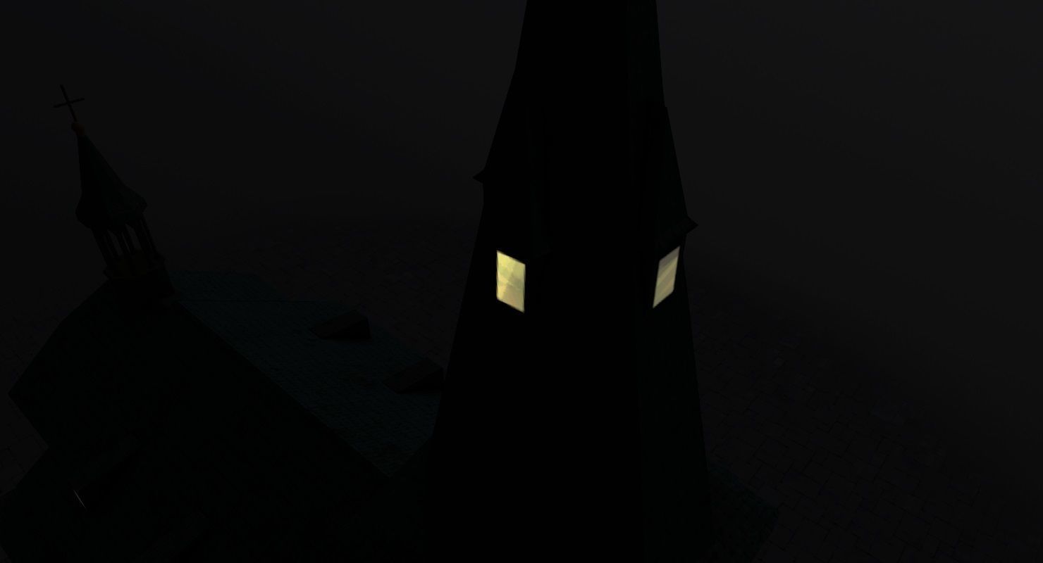 Karlovy Vary Kostel Andelske Low-poly 3D model_7