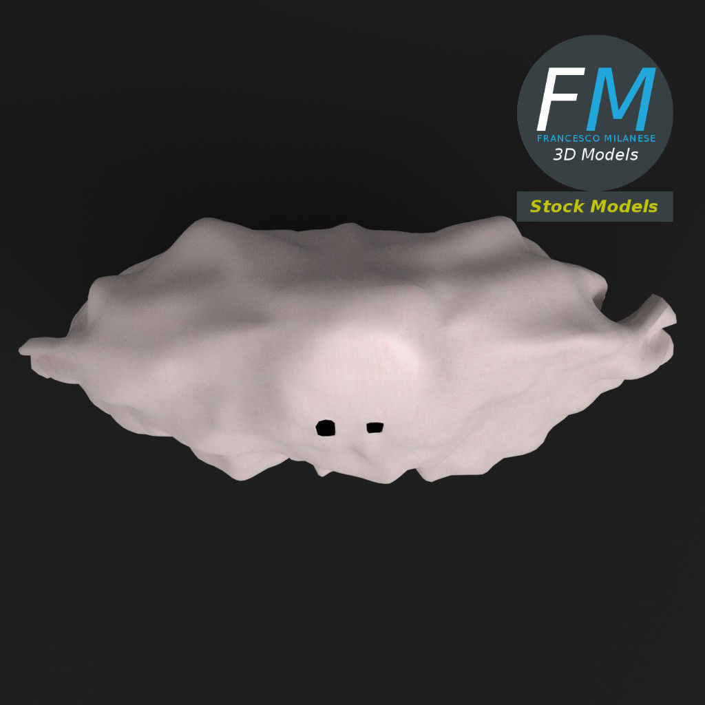 Bedsheet ghost 3D model_6