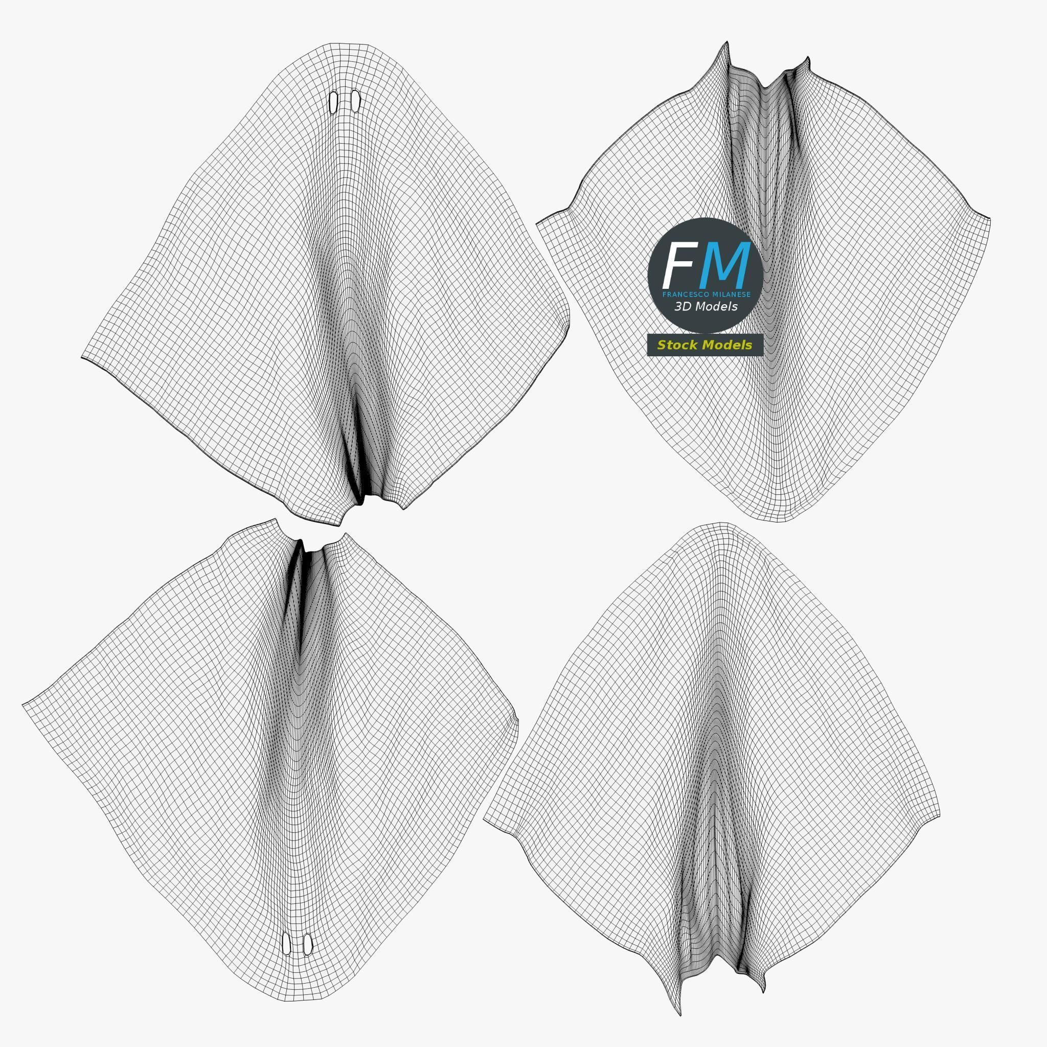 Bedsheet ghost 3D model_11