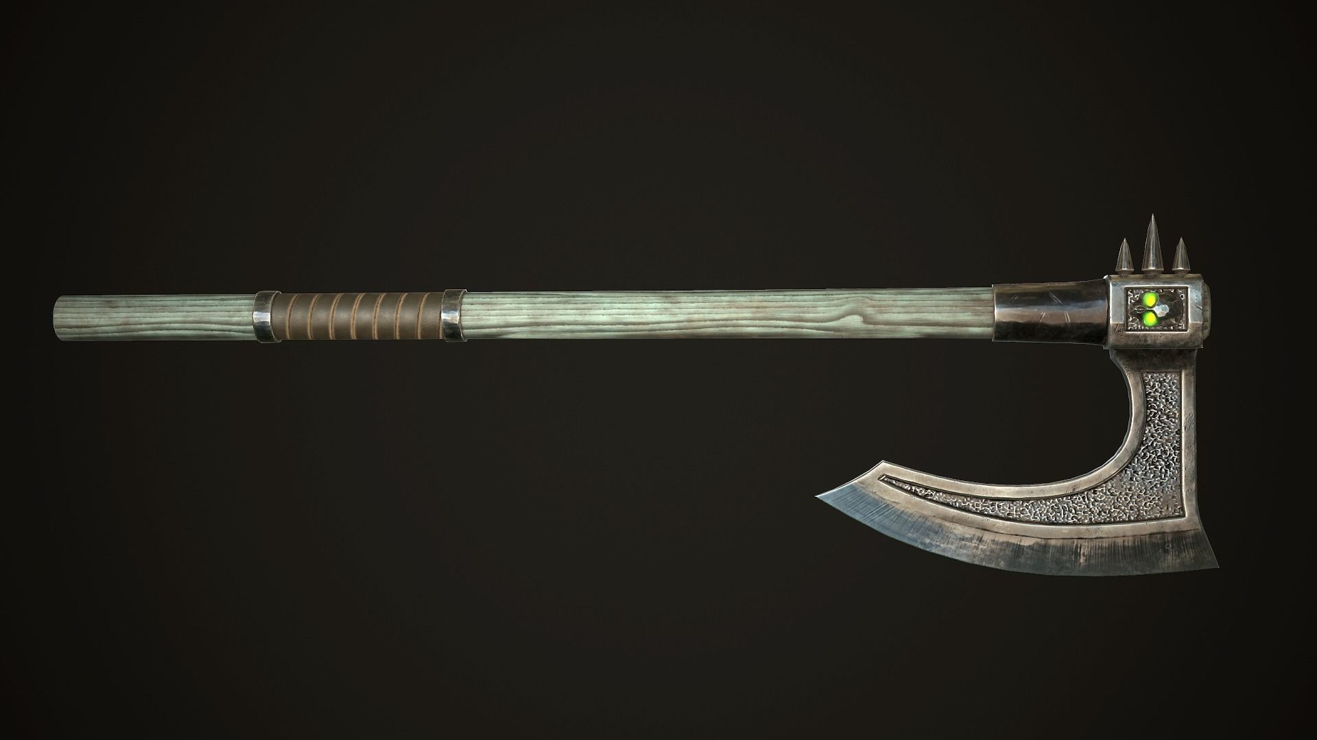Undead  Axe Low-poly 3D model_1
