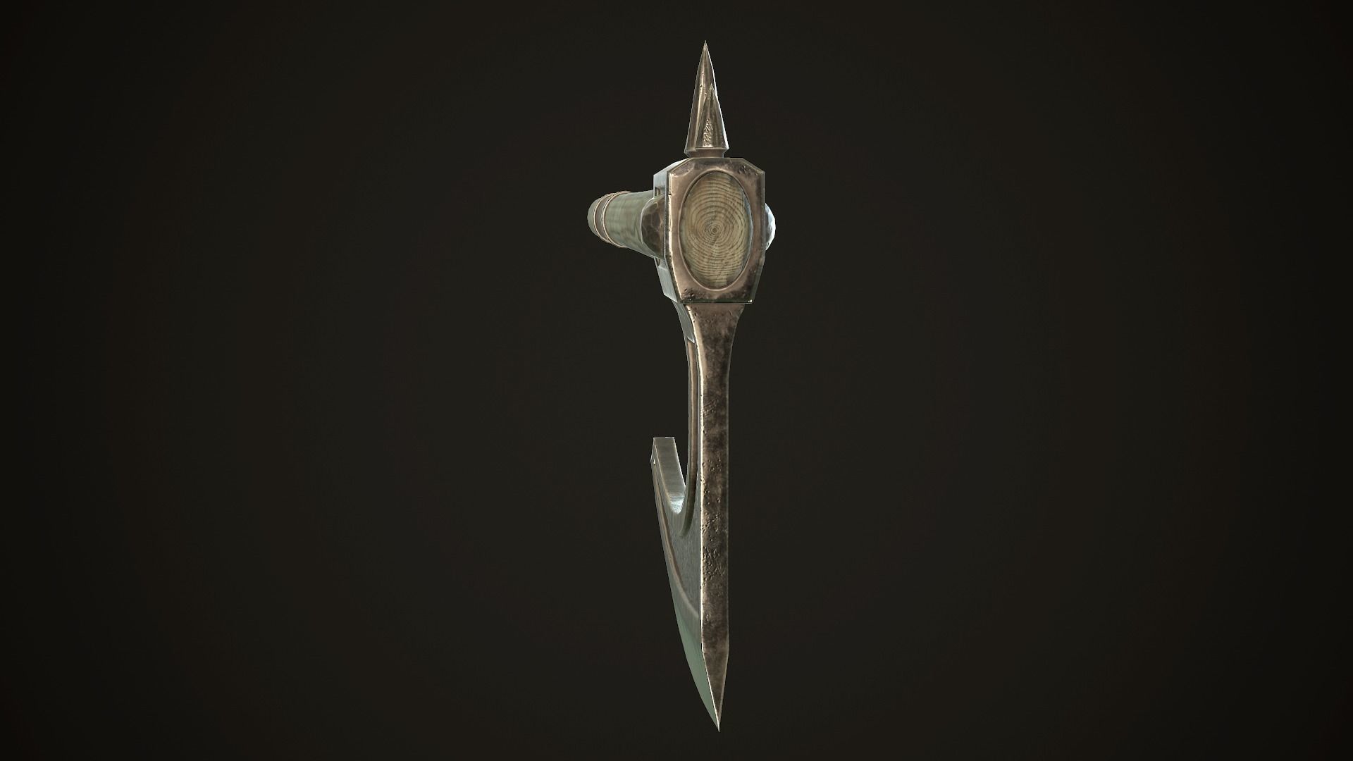 Undead  Axe Low-poly 3D model_8