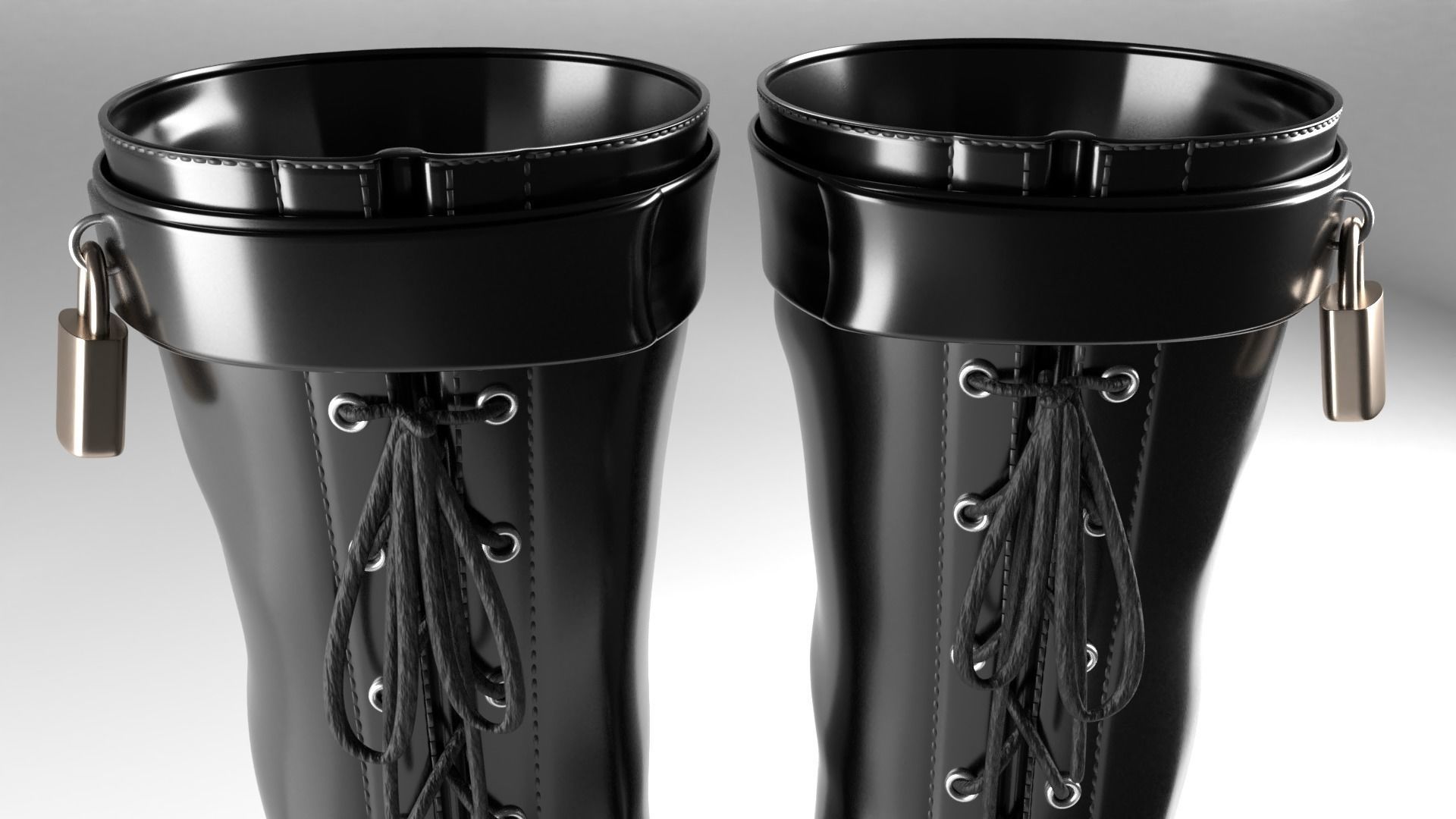 Ballet Heel Boots  Free 3D model_6