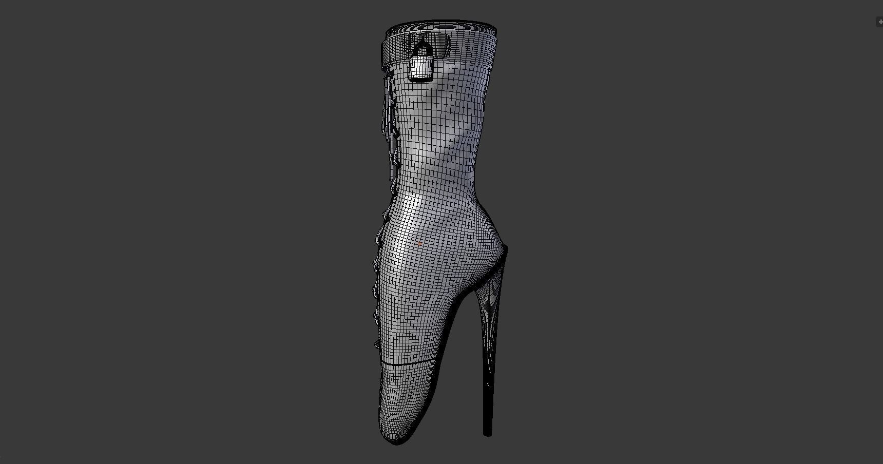 Ballet Heel Boots  Free 3D model_2