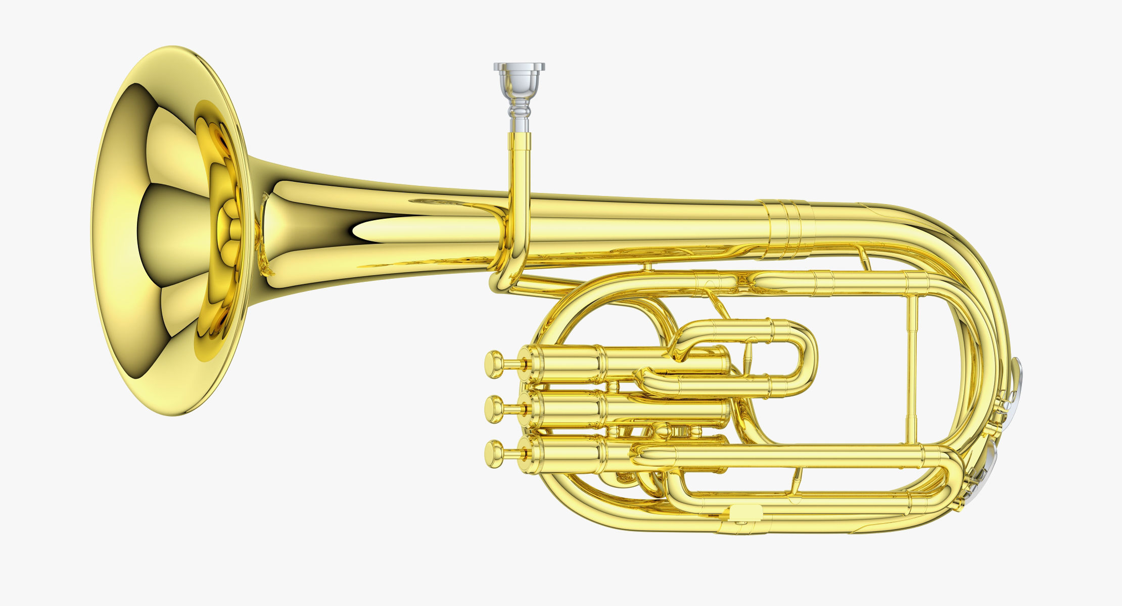 Alto Horn - Tenor Horn 3D model_2