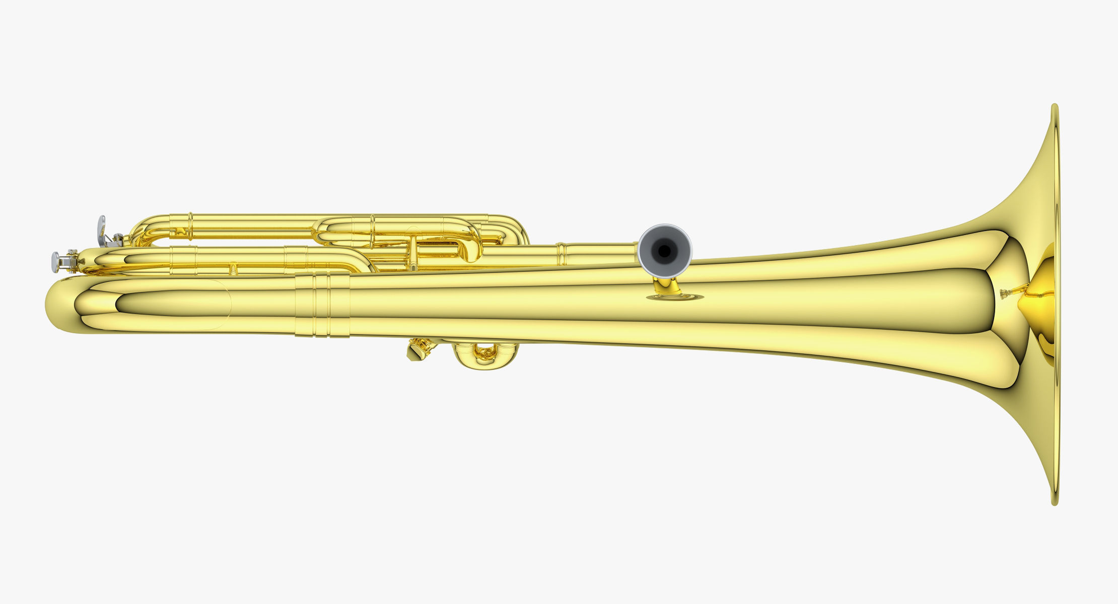 Alto Horn - Tenor Horn 3D model_1