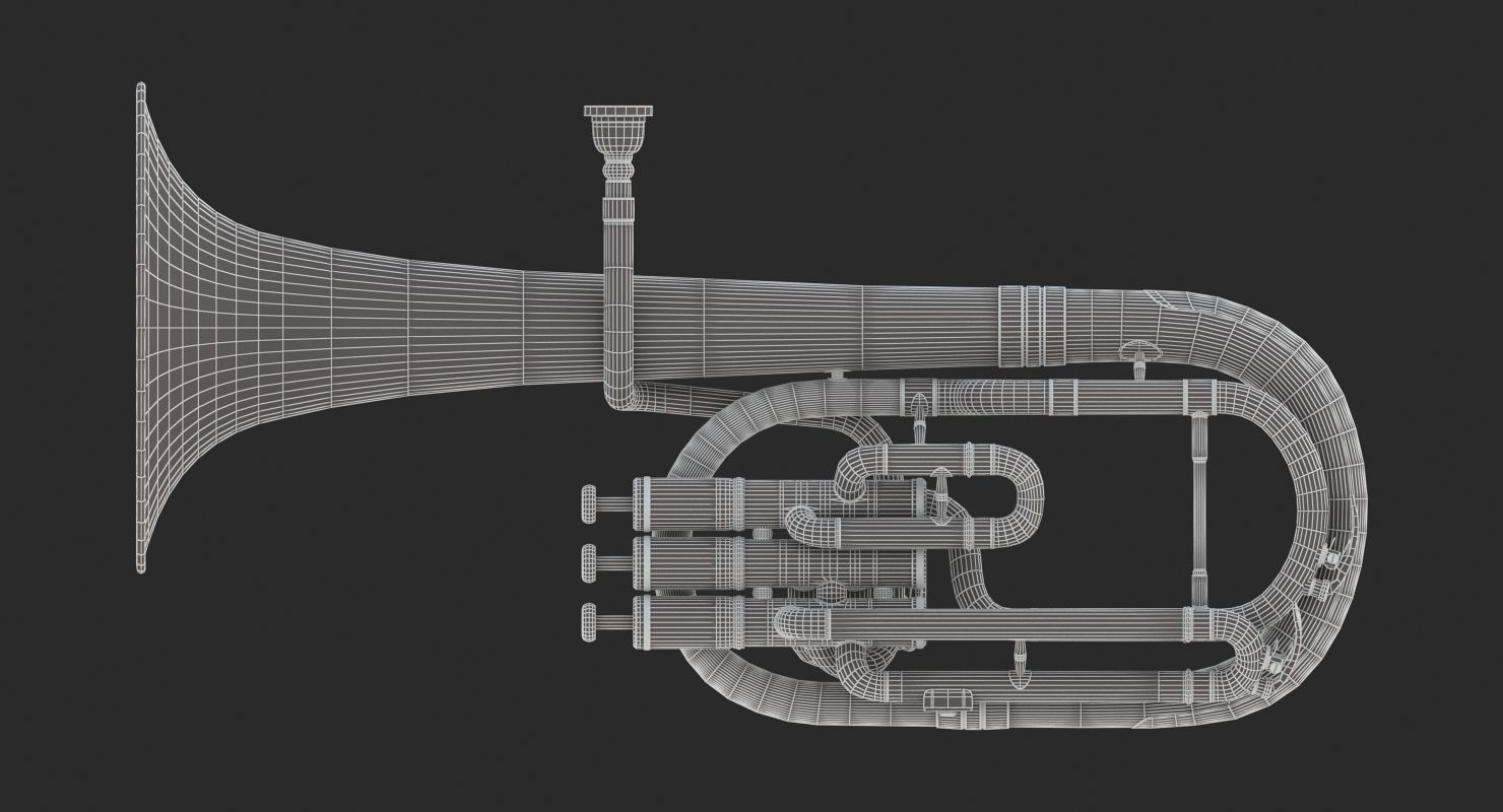 Alto Horn - Tenor Horn 3D model_11