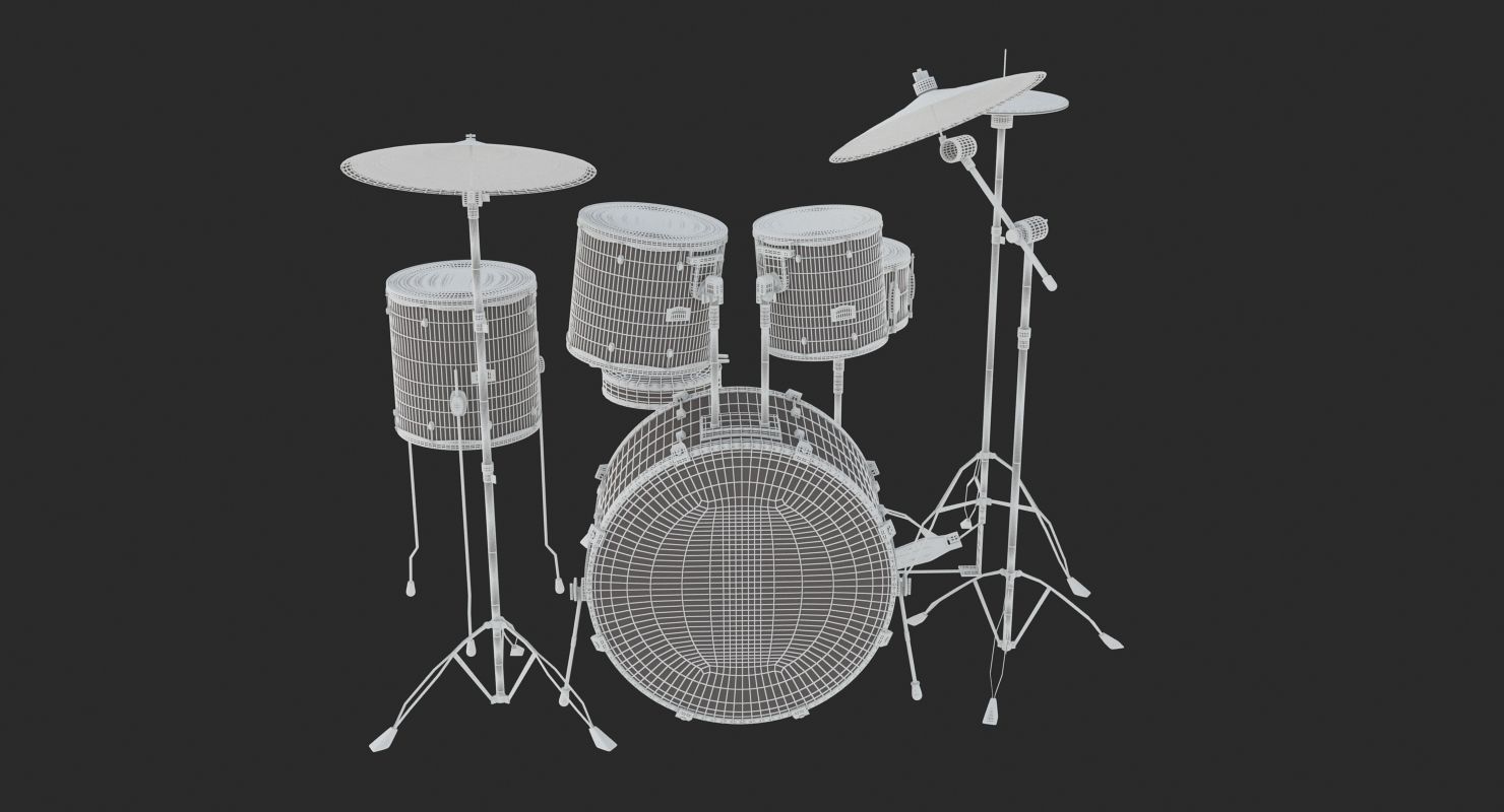 Drum Kit 3D model_15