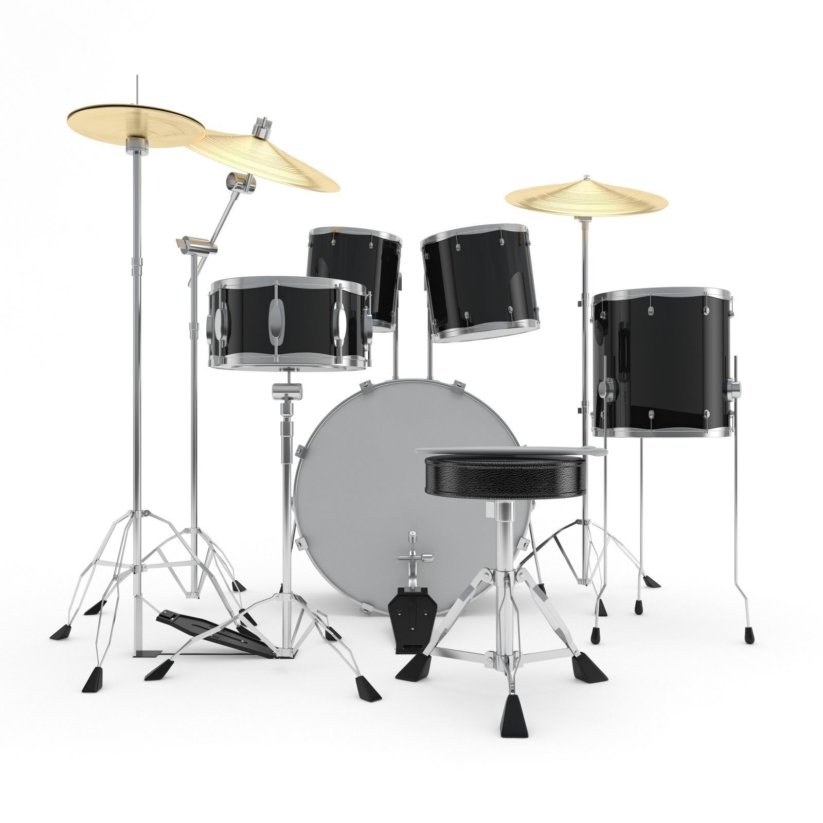 Drum Kit 3D model_1