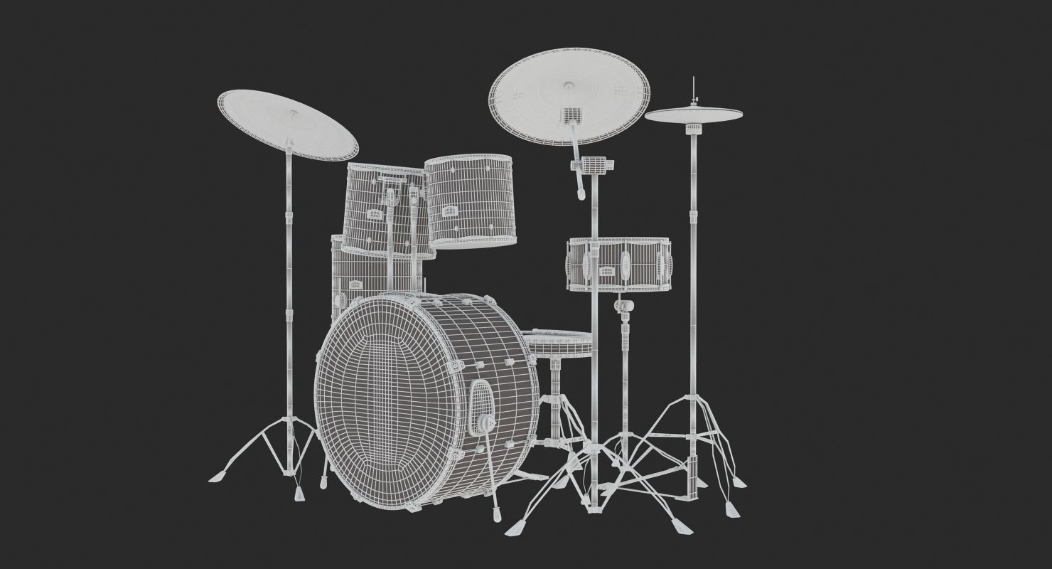 Drum Kit 3D model_17