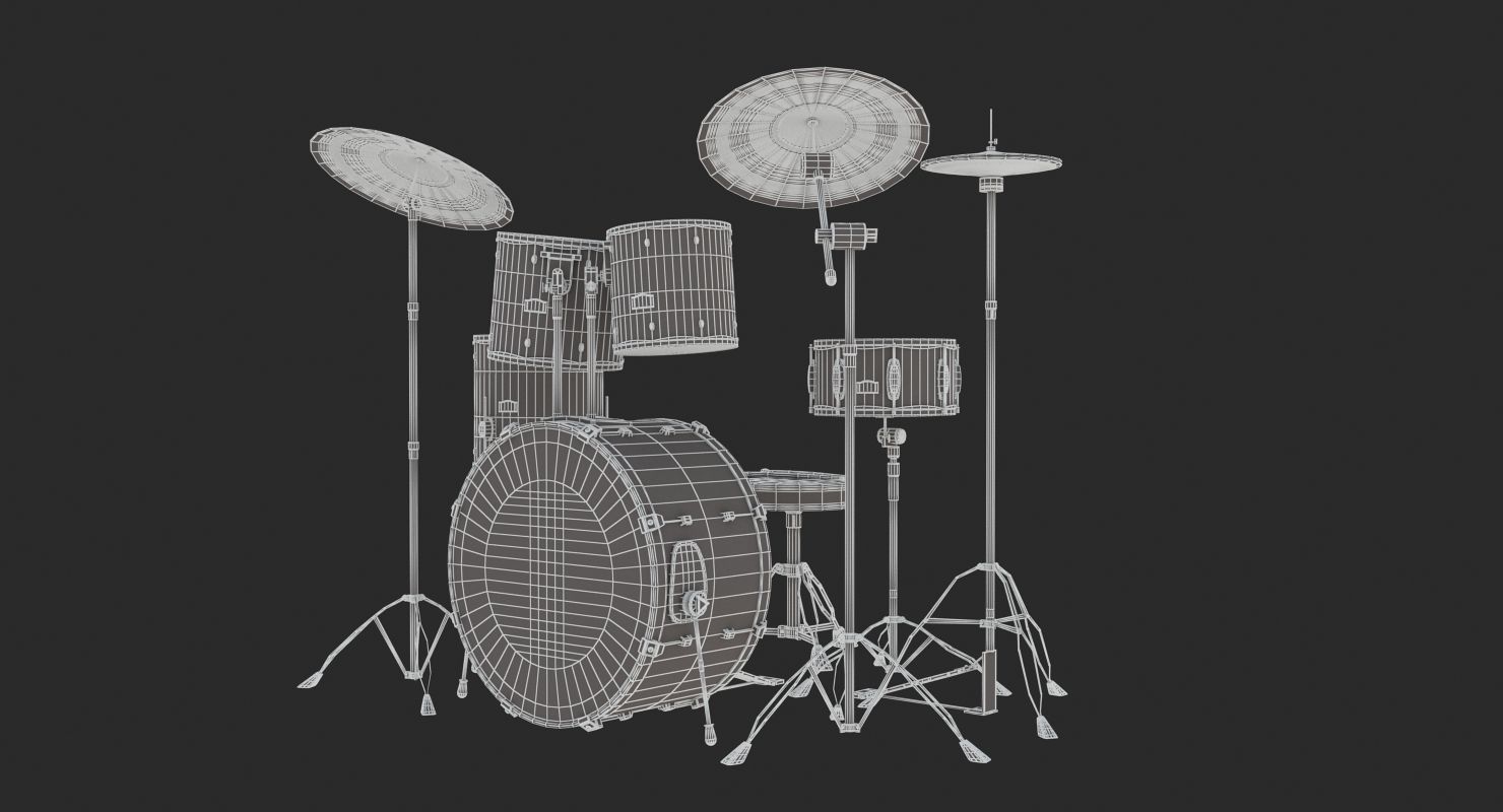 Drum Kit 3D model_16