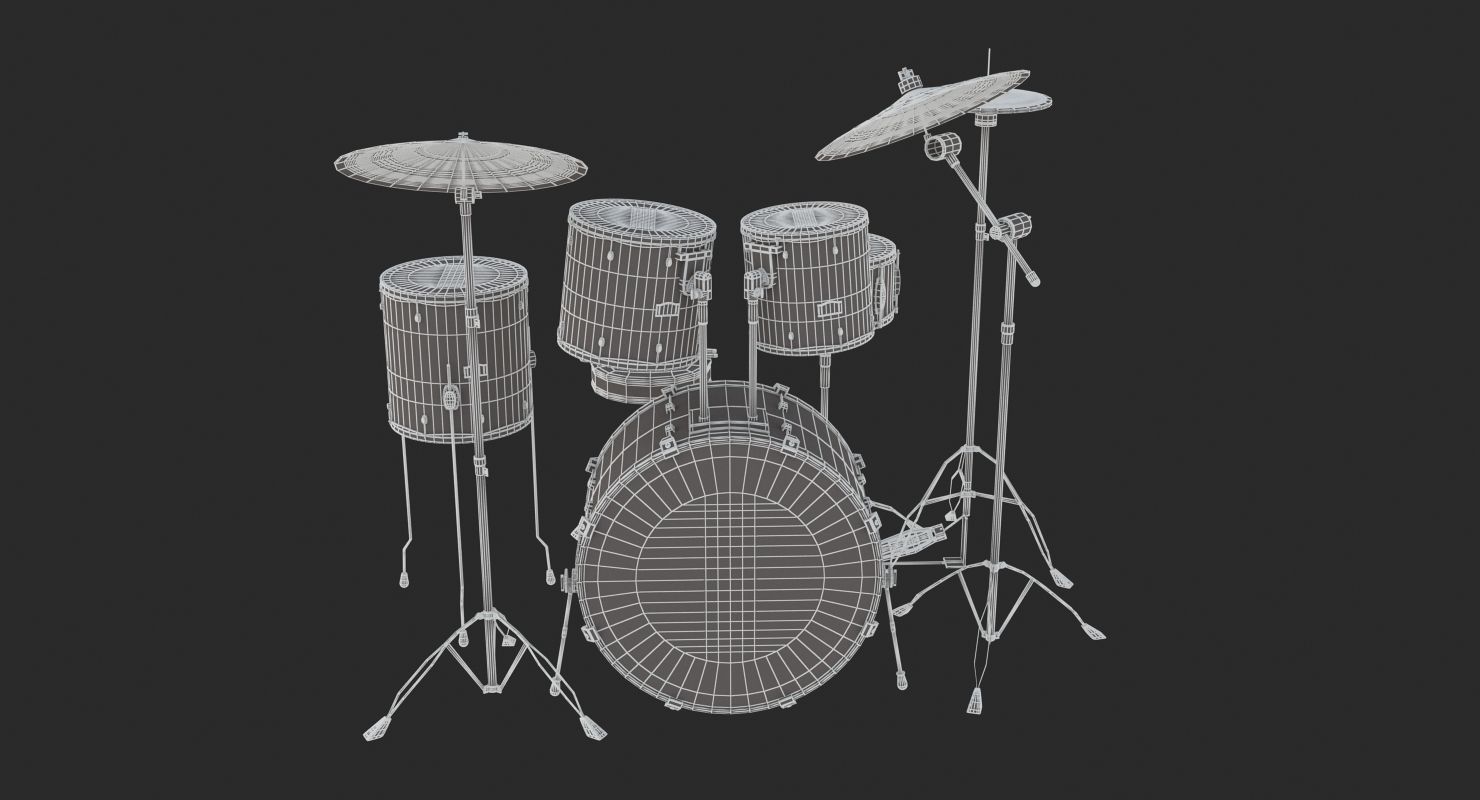 Drum Kit 3D model_14