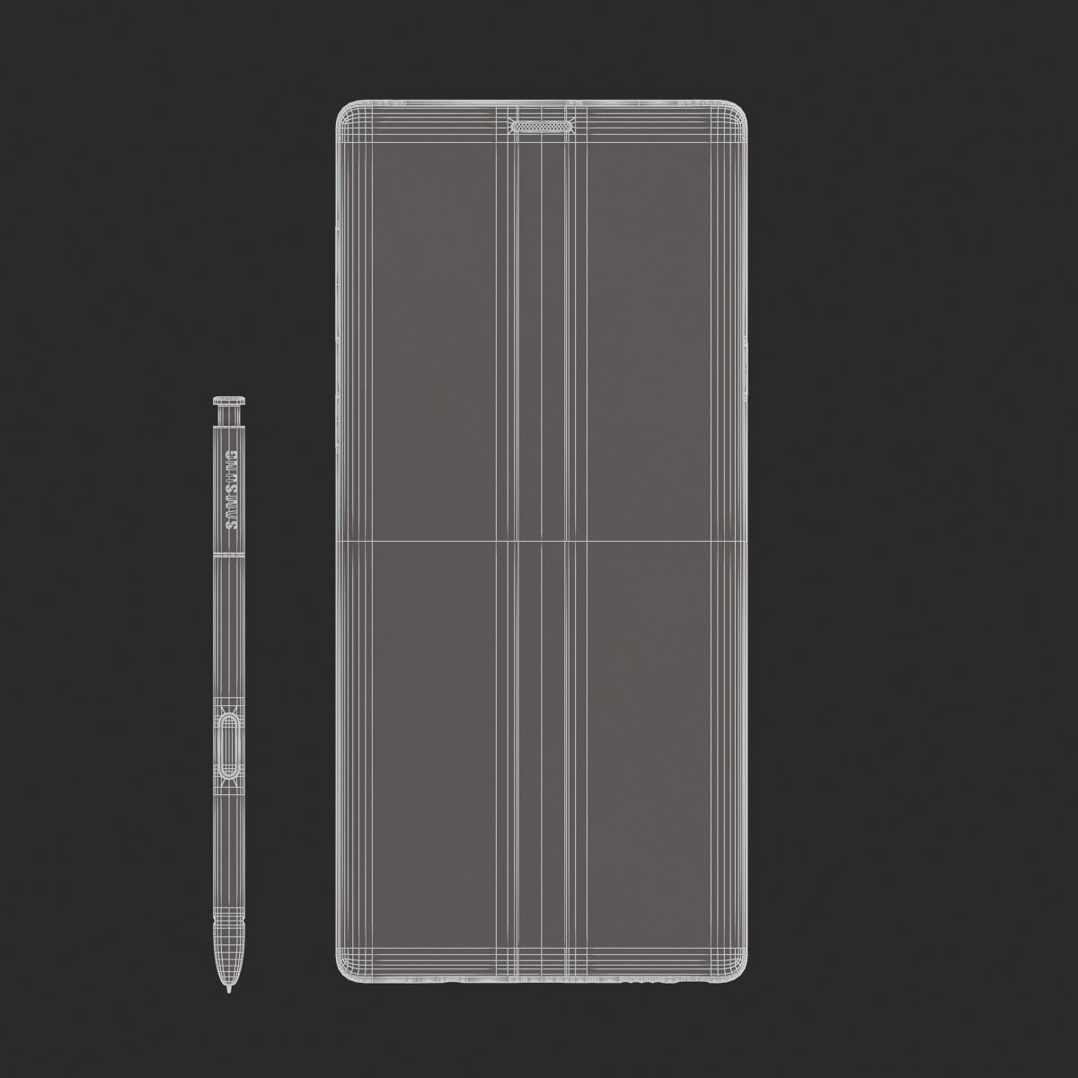 Samsung Galaxy Note 9 Black 3D model_13