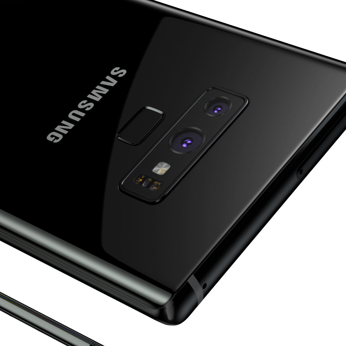 Samsung Galaxy Note 9 Black 3D model_7