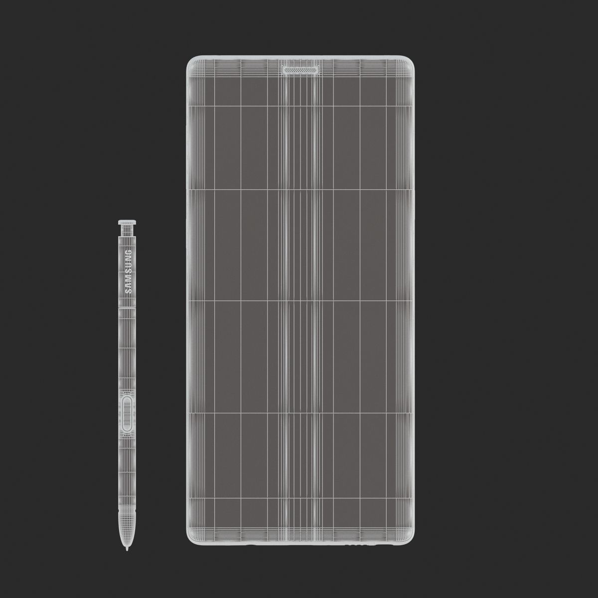 Samsung Galaxy Note 9 Black 3D model_14