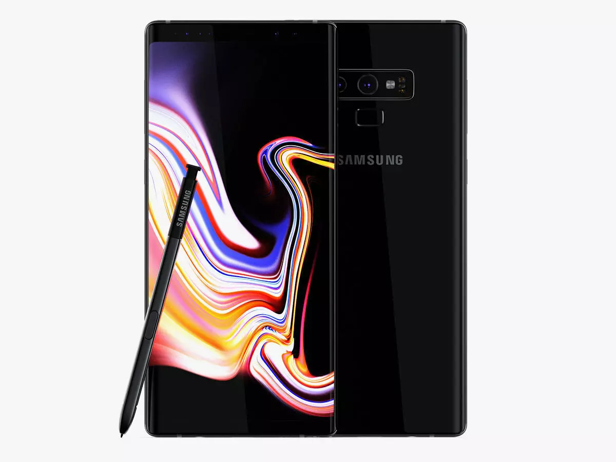 Samsung Galaxy Note 9 Black 3D model_0
