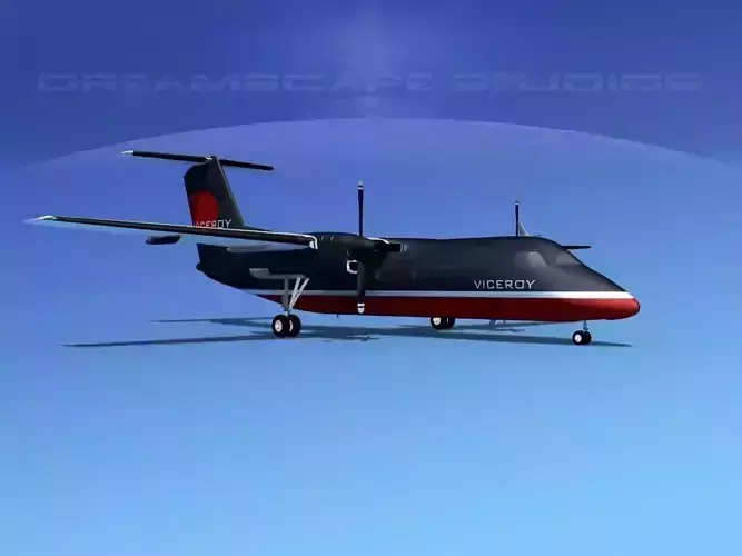 Dehaviland DHC-8 100 Air Viceroy 3D model