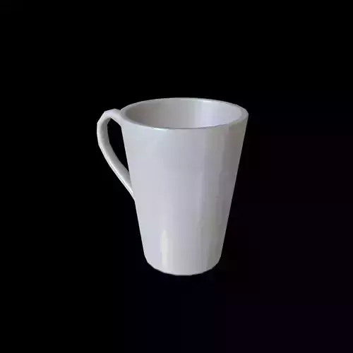 used coffee mug Low-poly 3D model