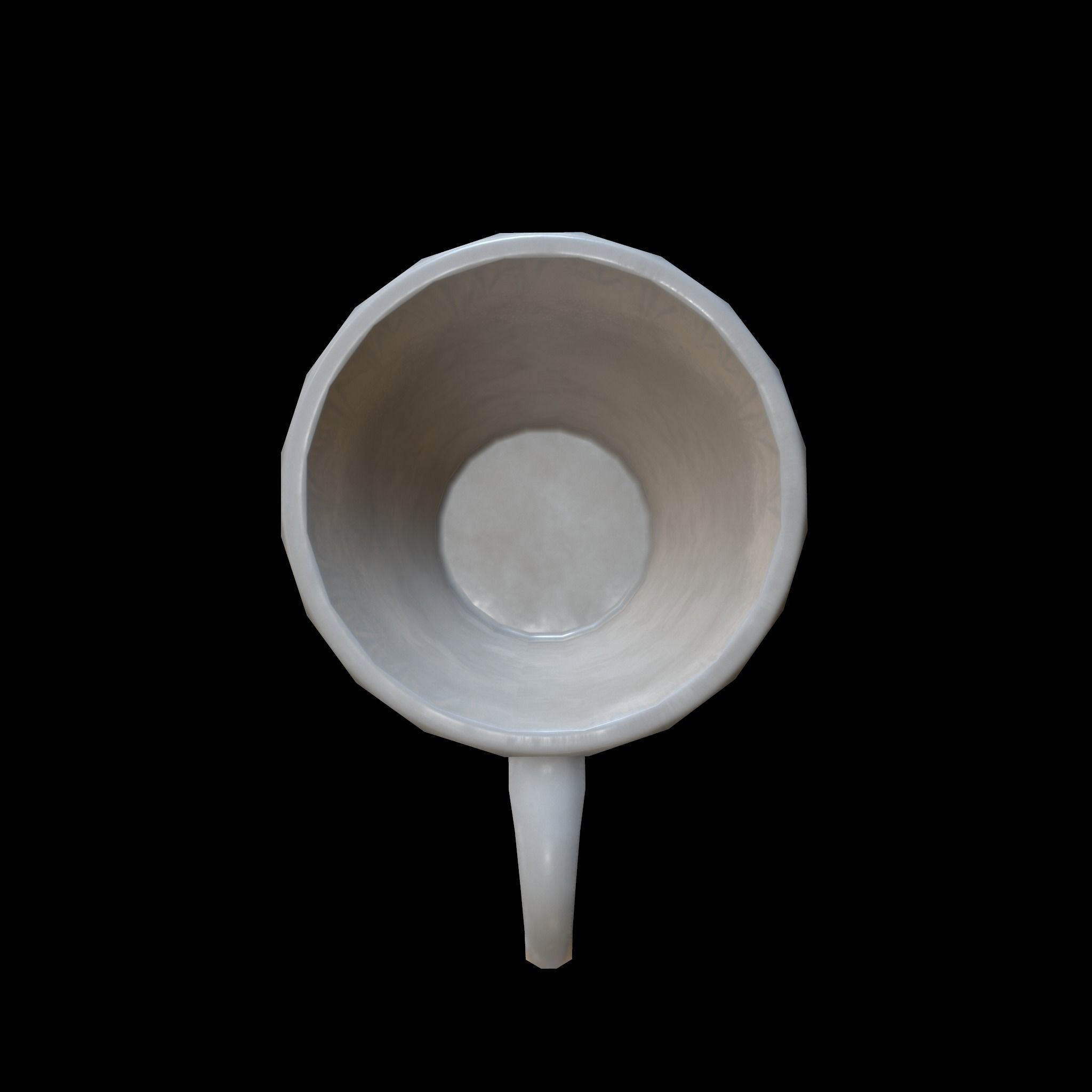 used coffee mug Low-poly 3D model_5