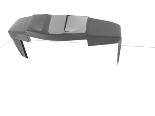 Helmet Spoiler 3D Model for Printing 3D print model_2