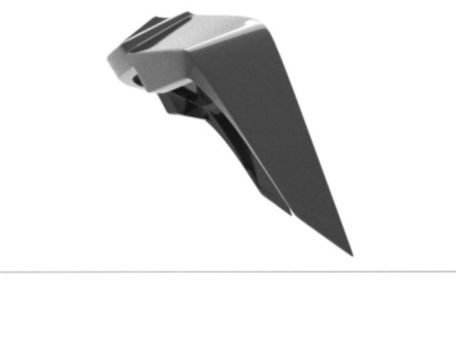 Helmet Spoiler 3D Model for Printing 3D print model_0