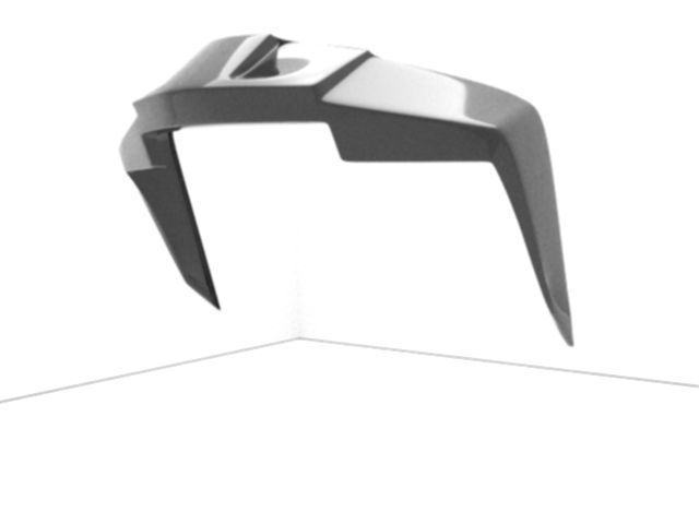 Helmet Spoiler 3D Model for Printing 3D print model_1