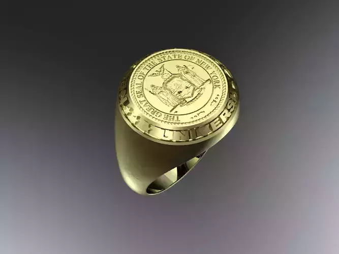 New York university ring 3D print model