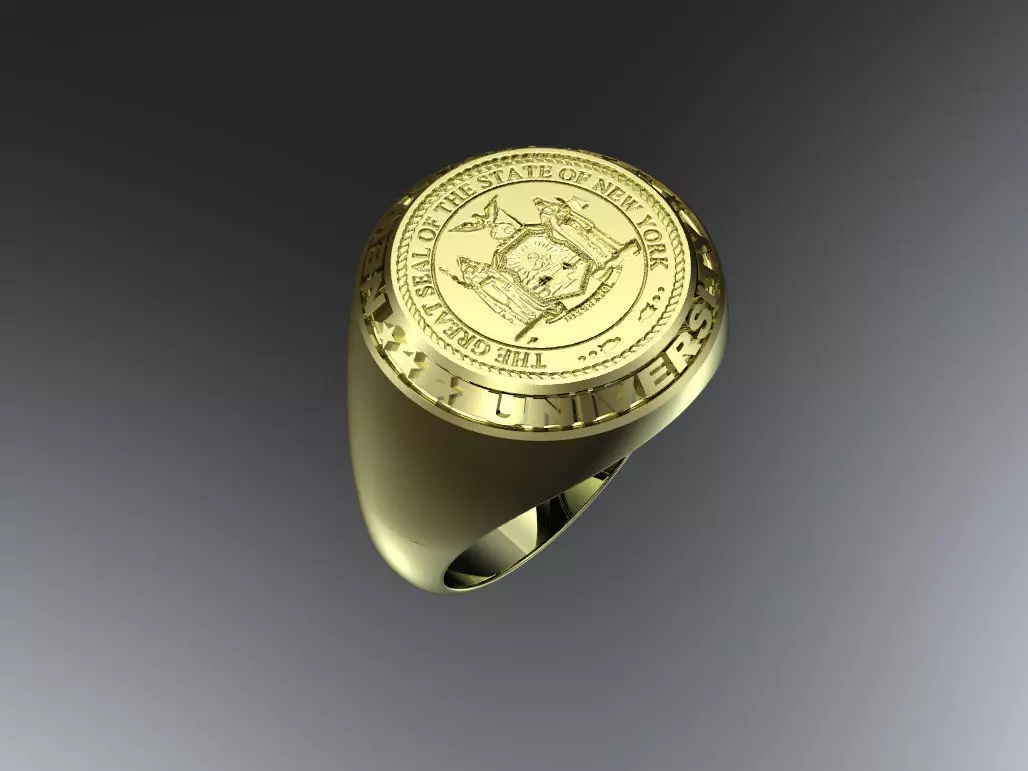 New York university ring 3D print model