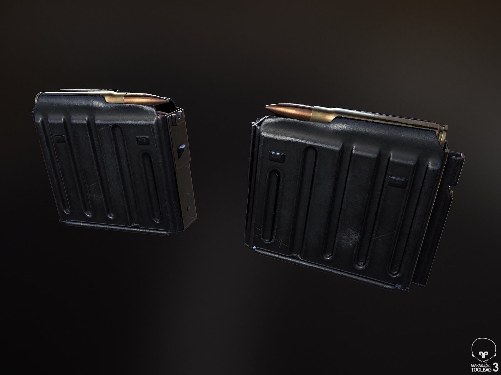 Gewehr 43 Rifle Low-poly 3D model_9