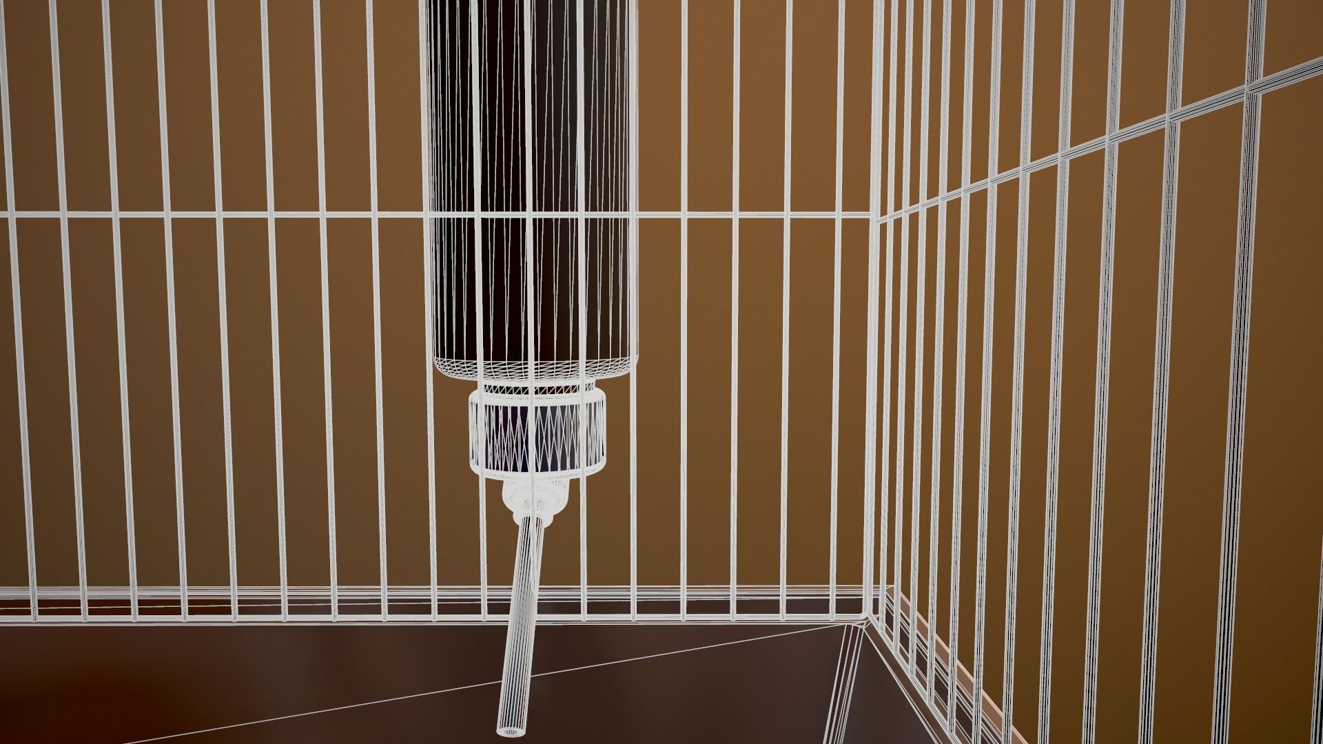 Bird cage house 3D model_16