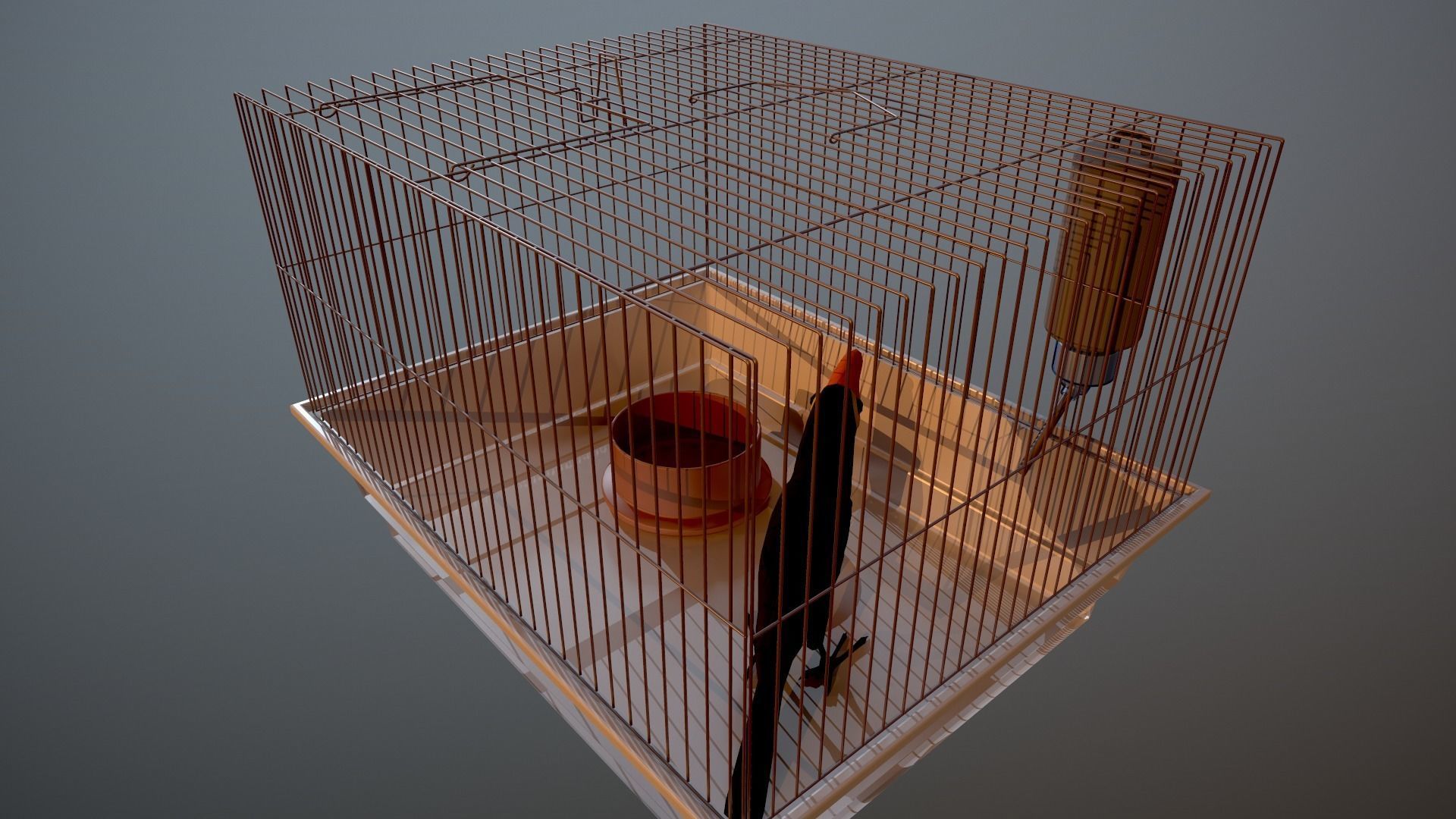 Bird cage house 3D model_20