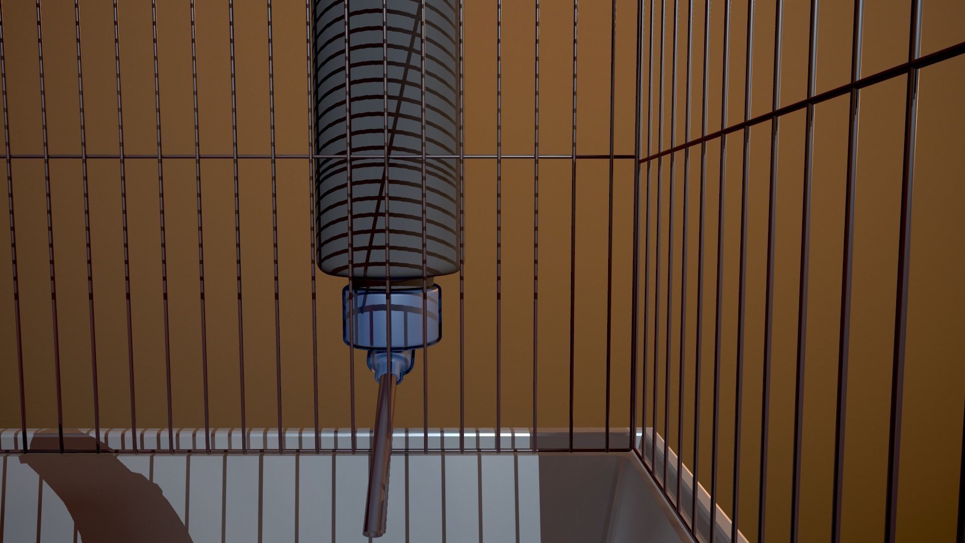 Bird cage house 3D model_15