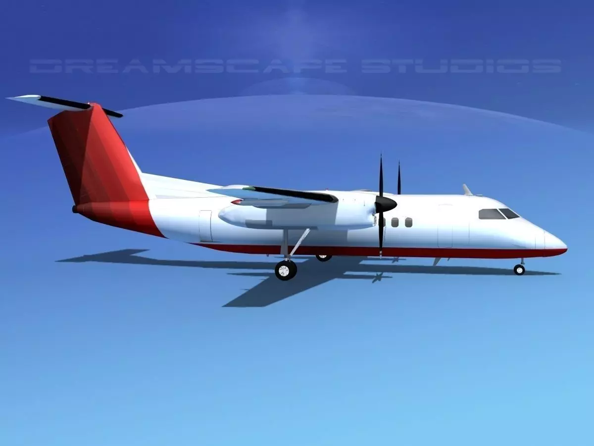 Dehaviland DHC-8 100 Corporate 3 3D model