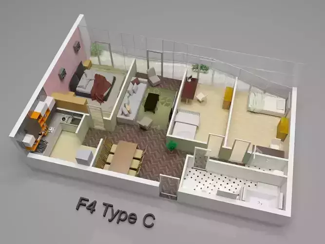 3D Plan interior house