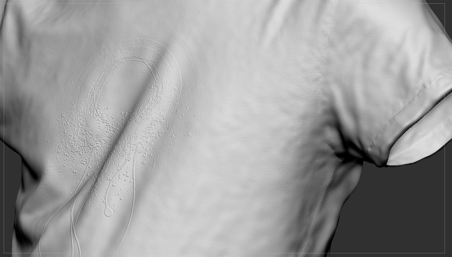 Blue shirt Low-poly 3D model_15