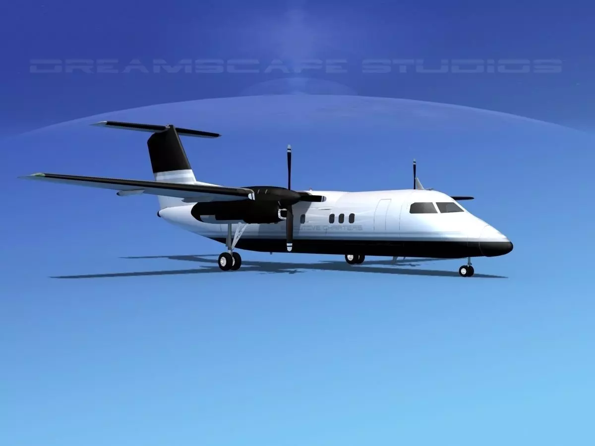 Dehaviland DHC-8 100 Executive Charter 3D model