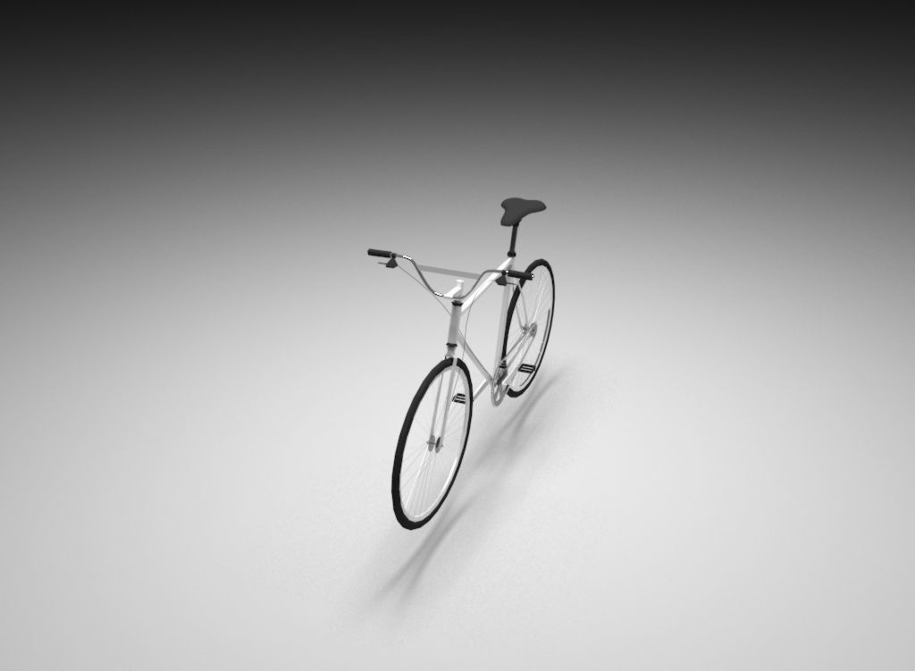 Bicycle Low-poly 3D model_1