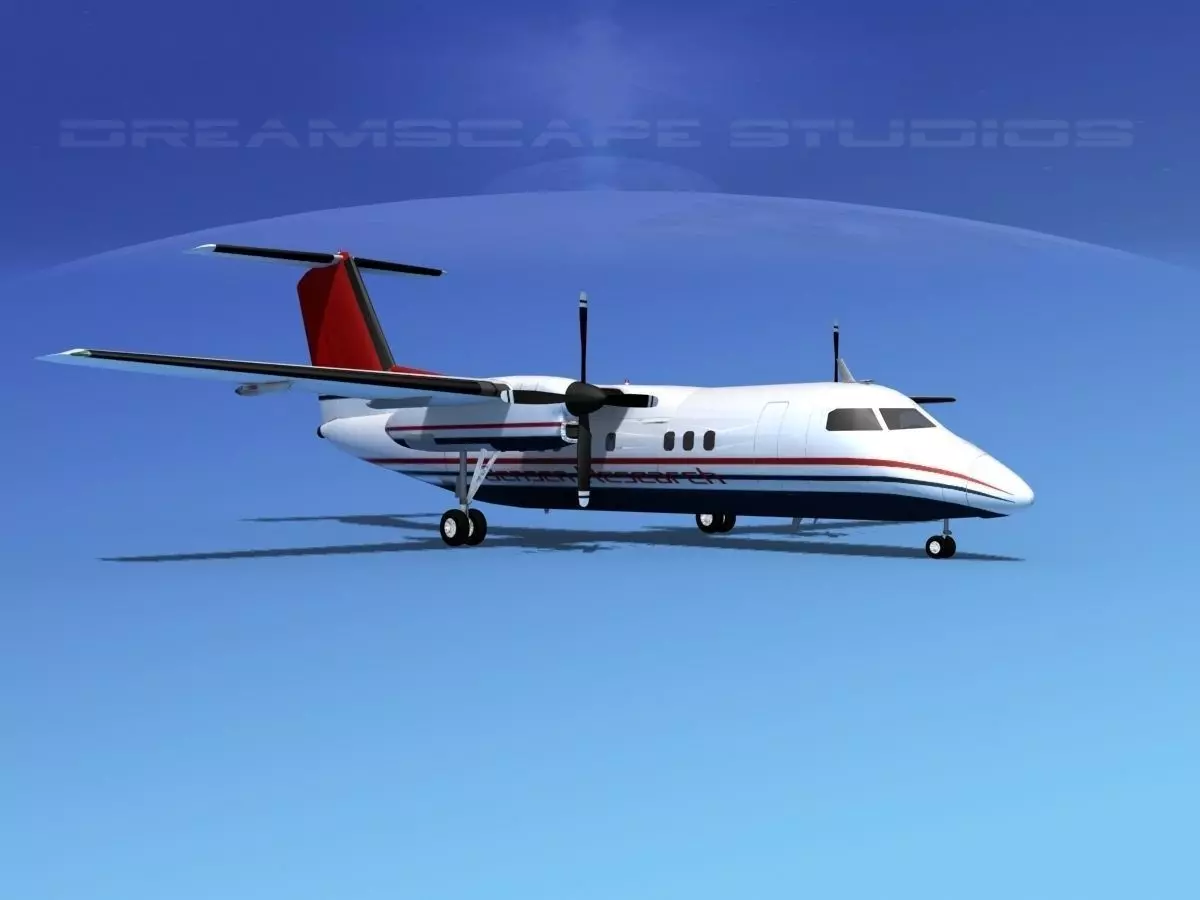 Dehaviland DHC-8 100 Jensen Research 3D model