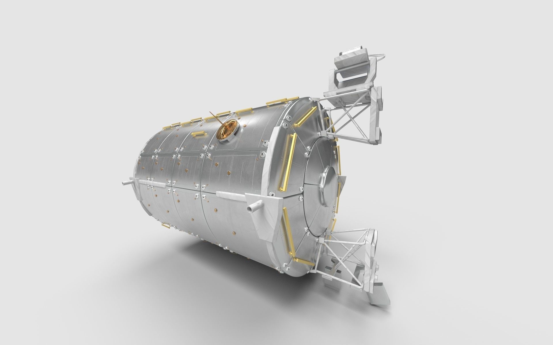 European Research Laboratory Columbus ERLC Module on ISS 3D model_7