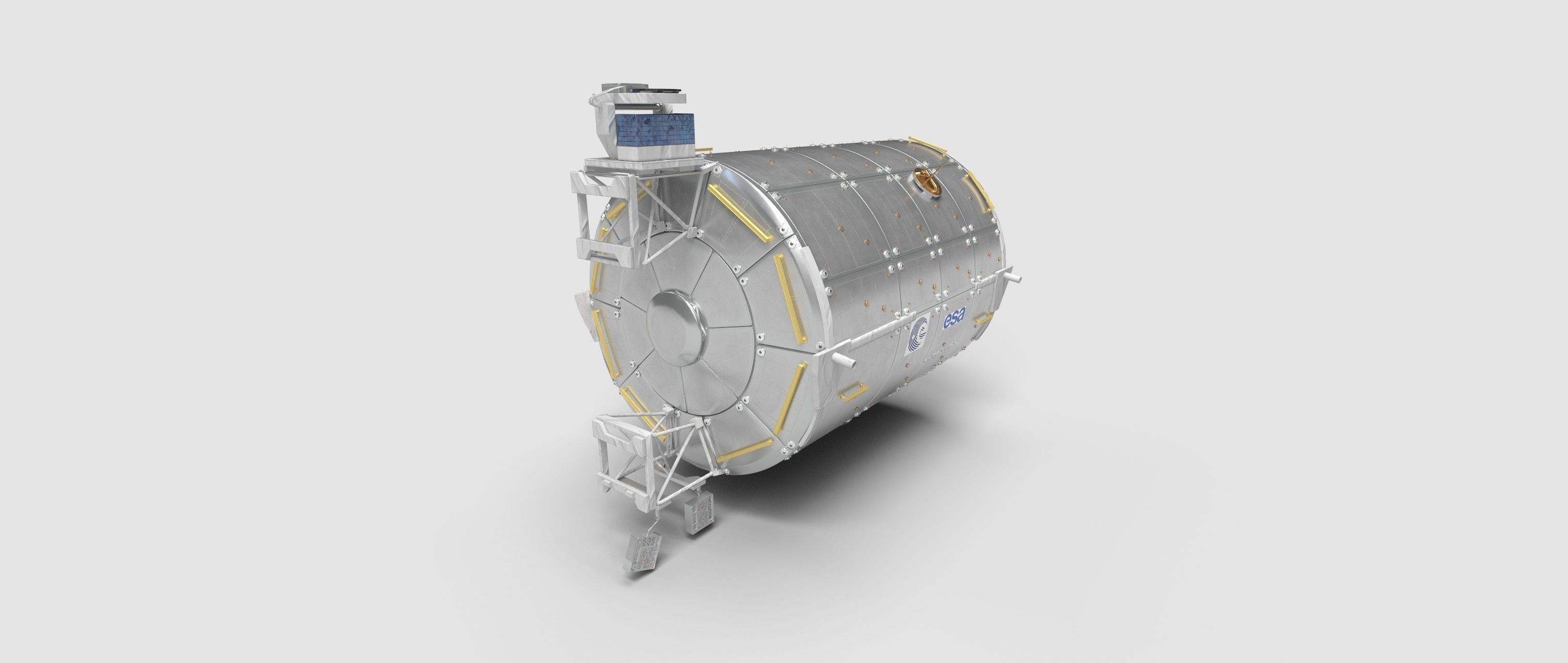 European Research Laboratory Columbus ERLC Module on ISS 3D model_5