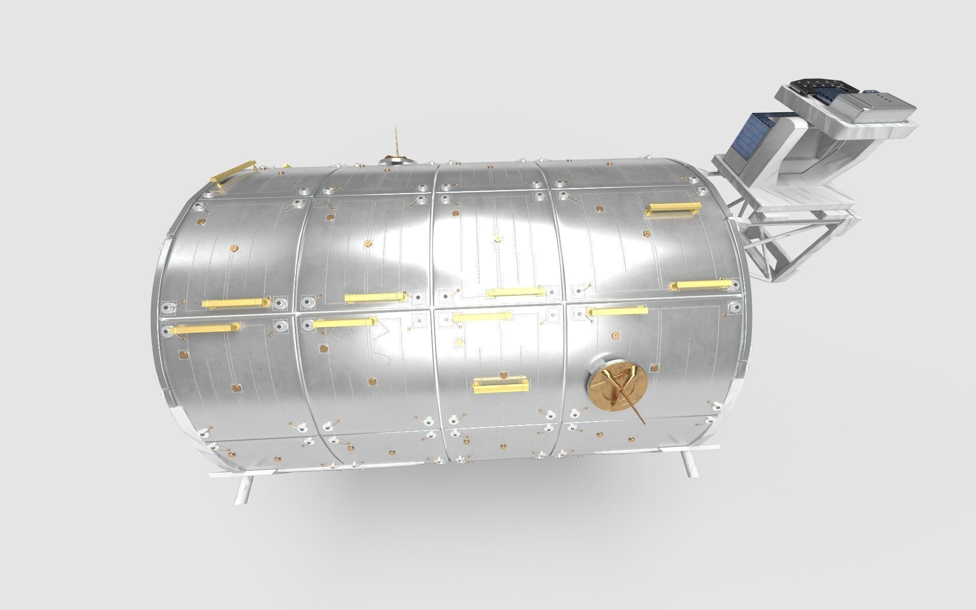 European Research Laboratory Columbus ERLC Module on ISS 3D model_11