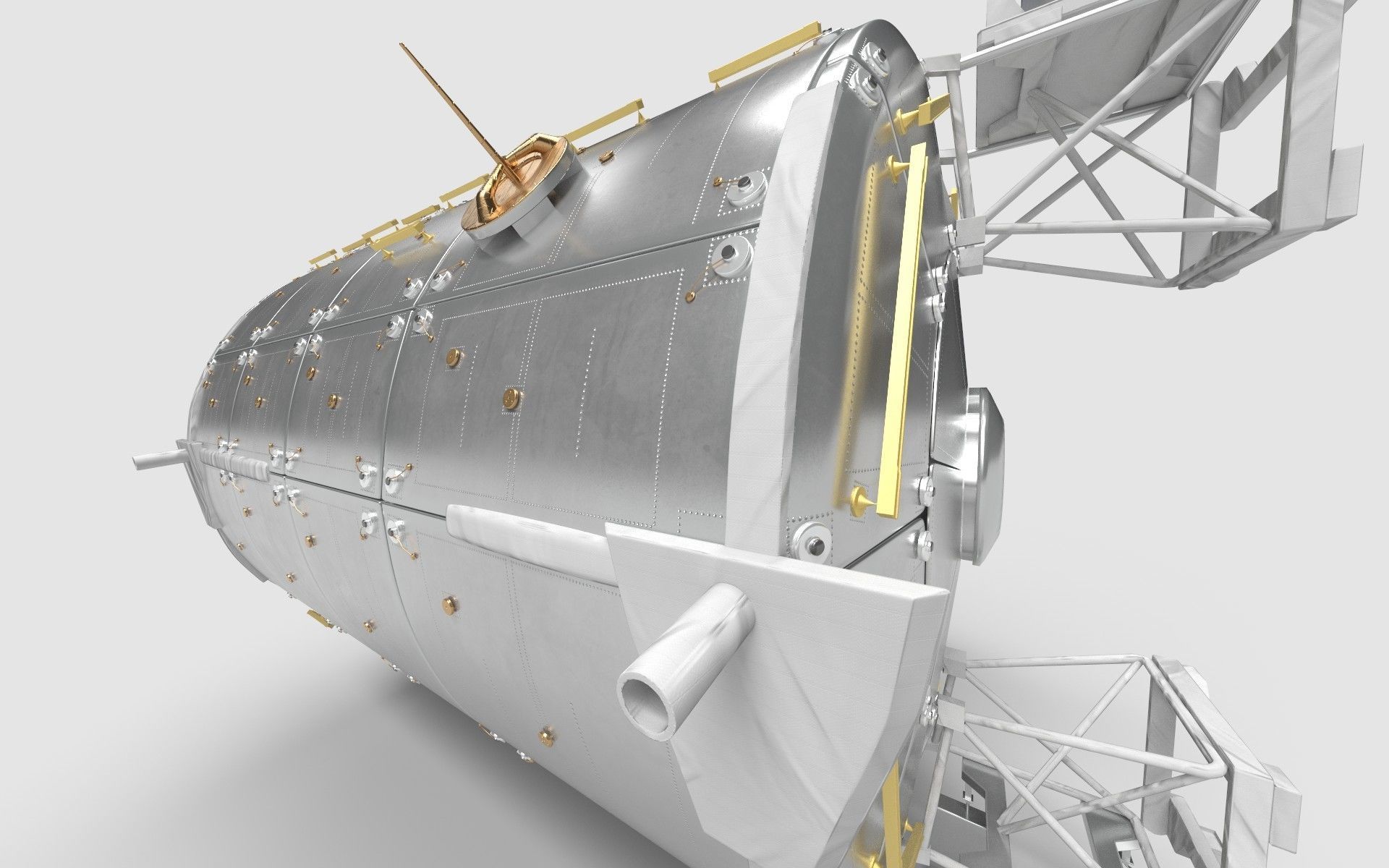 European Research Laboratory Columbus ERLC Module on ISS 3D model_10