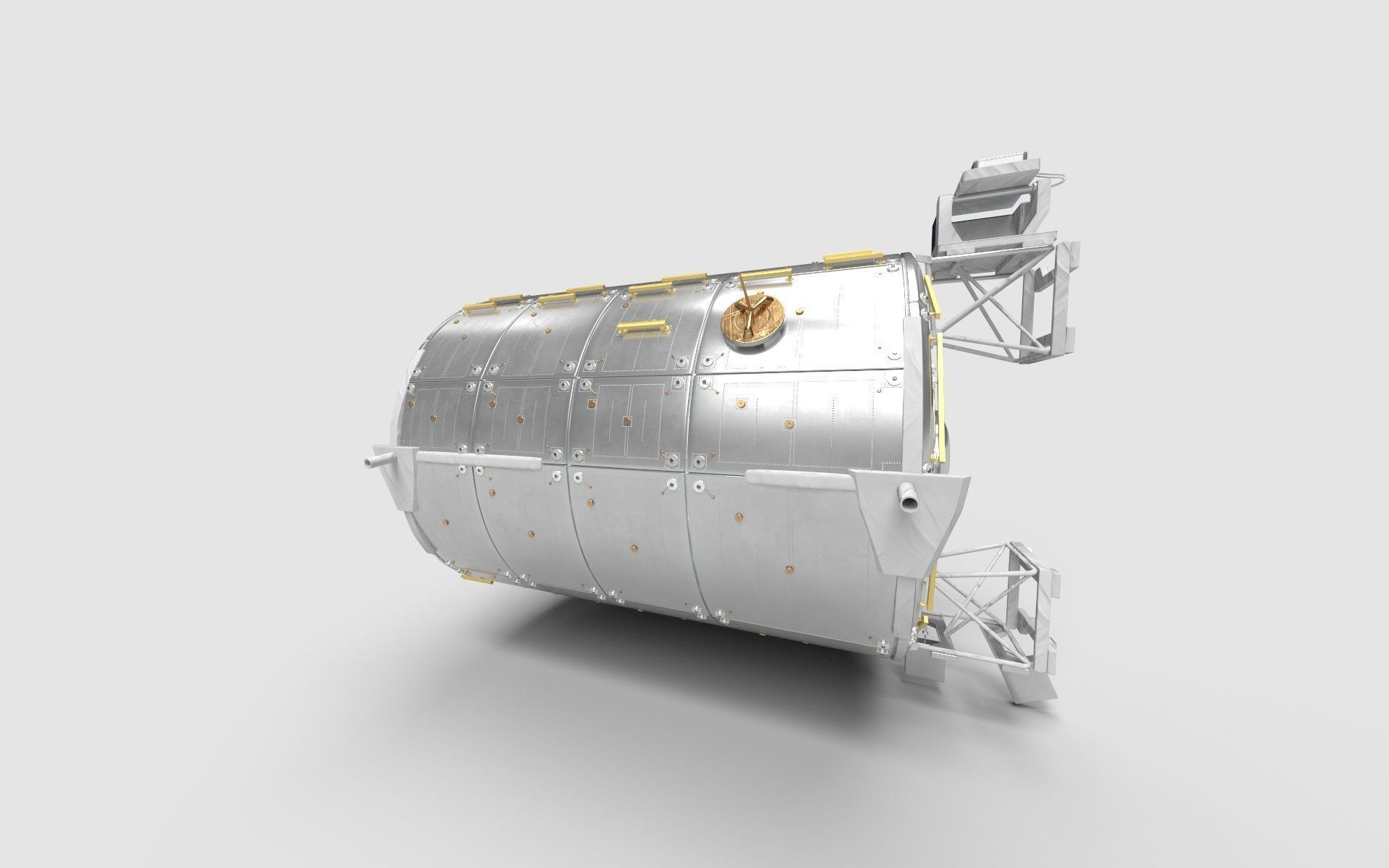 European Research Laboratory Columbus ERLC Module on ISS 3D model_9