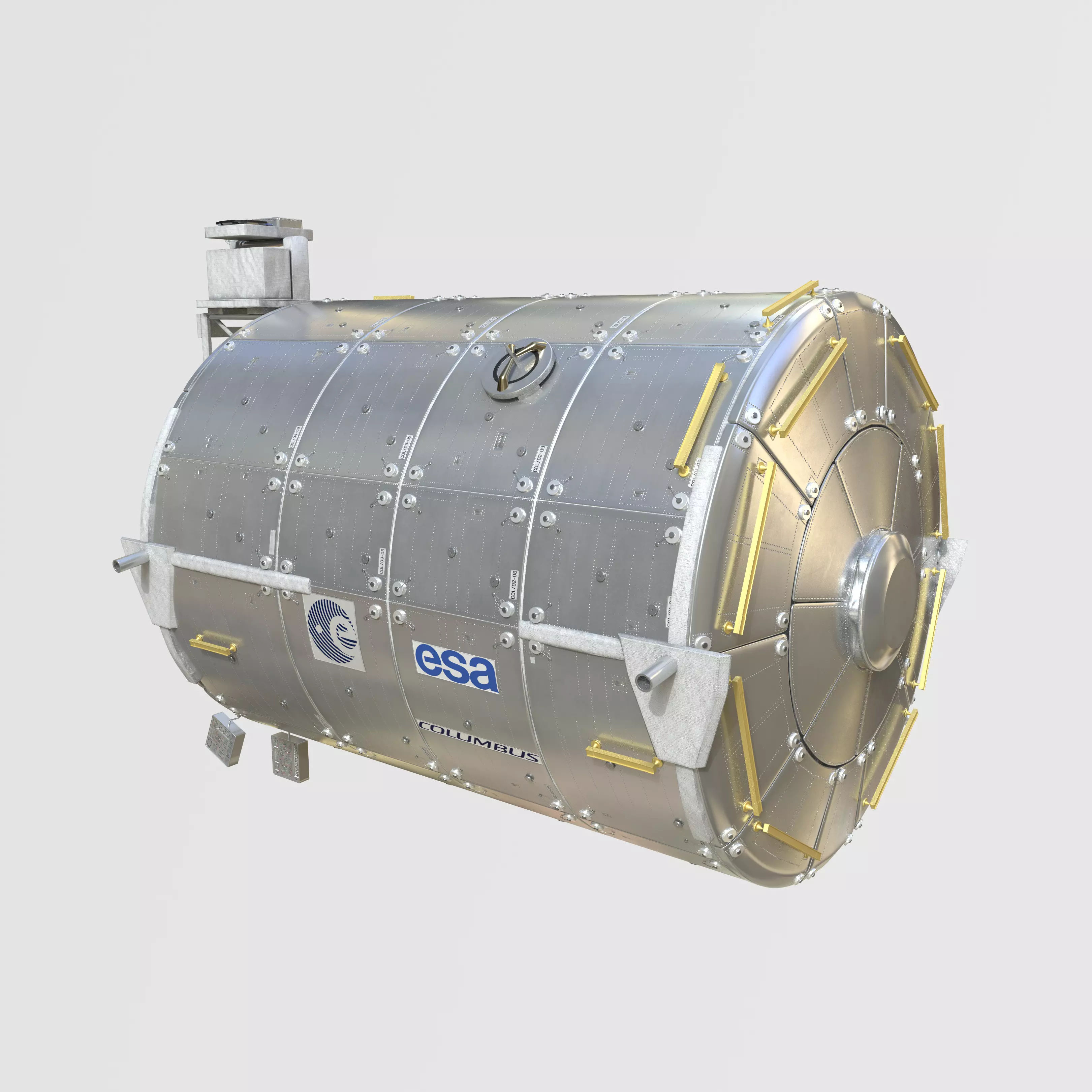 European Research Laboratory Columbus ERLC Module on ISS 3D model_0