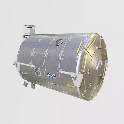 European Research Laboratory Columbus ERLC Module on ISS 3D model
