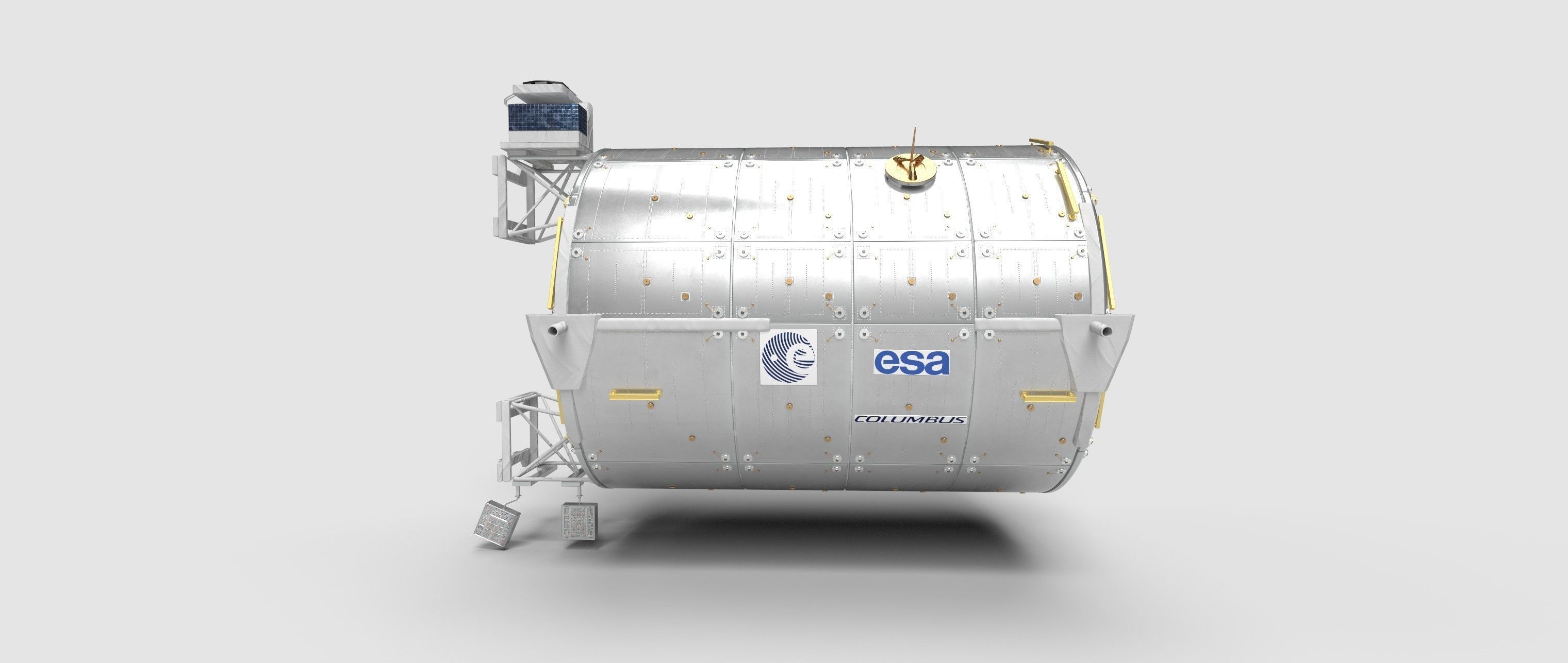 European Research Laboratory Columbus ERLC Module on ISS 3D model_6